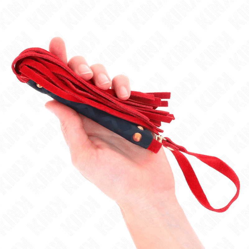 Kink - 30cm Red Suede Mini Flogger Kink - 30cm Red Suede Mini Flogger