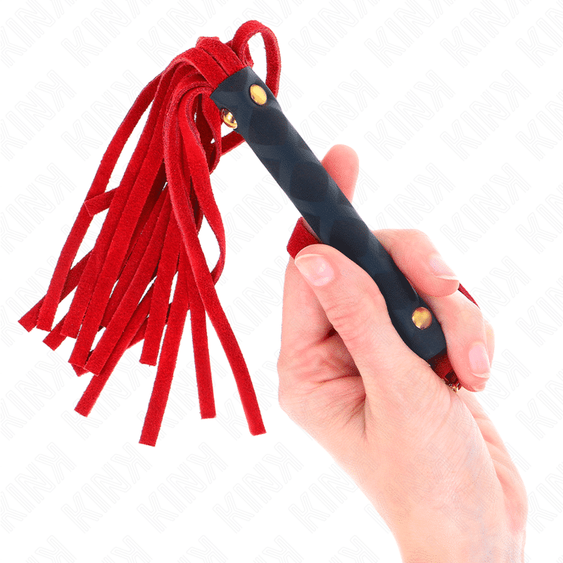 Kink - 30cm Red Suede Mini Flogger Kink - 30cm Red Suede Mini Flogger