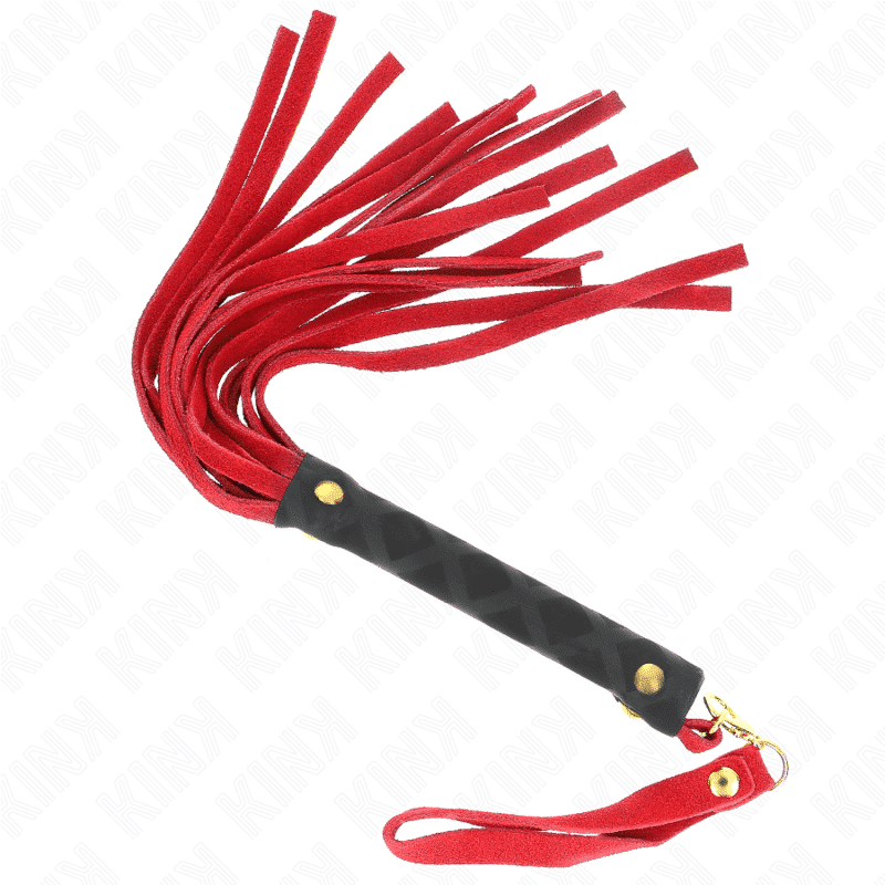 Kink - 30cm Red Suede Mini Flogger