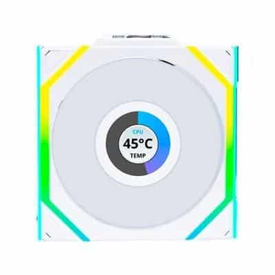 Lian Li Unifan SL 120x120 Wireless Fan White Reverse Lian Li Unifan SL 120x120 Wireless Fan White Reverse