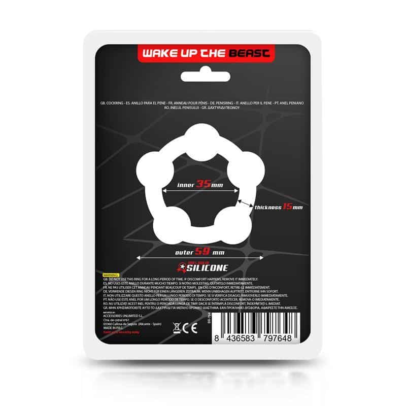 Penis Ring Solid Silicone 3.5 cm Black Penis Ring Solid Silicone 3.5 cm Black