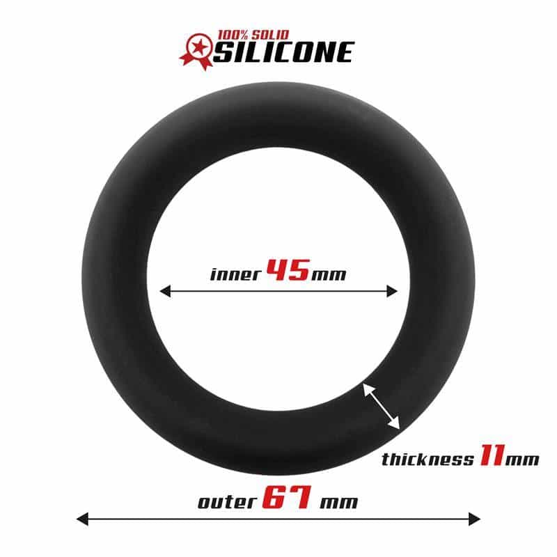 Anillo para el Pene Silicona Sólida 4.5 cm Anillo para el Pene Silicona Sólida 4.5 cm