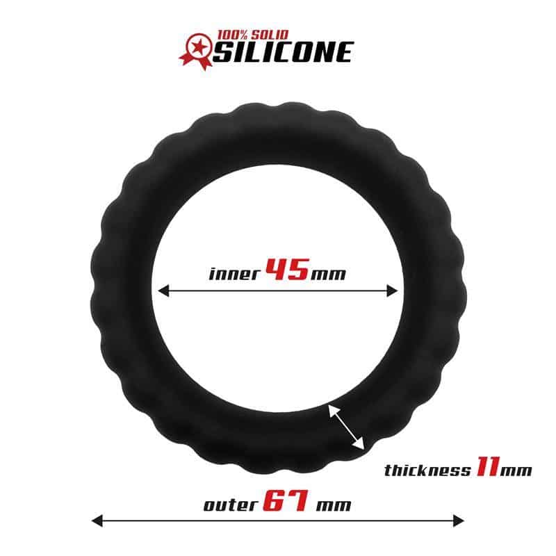 Anillo para el Pene Silicona Sólida 4.5 cm Anillo para el Pene Silicona Sólida 4.5 cm