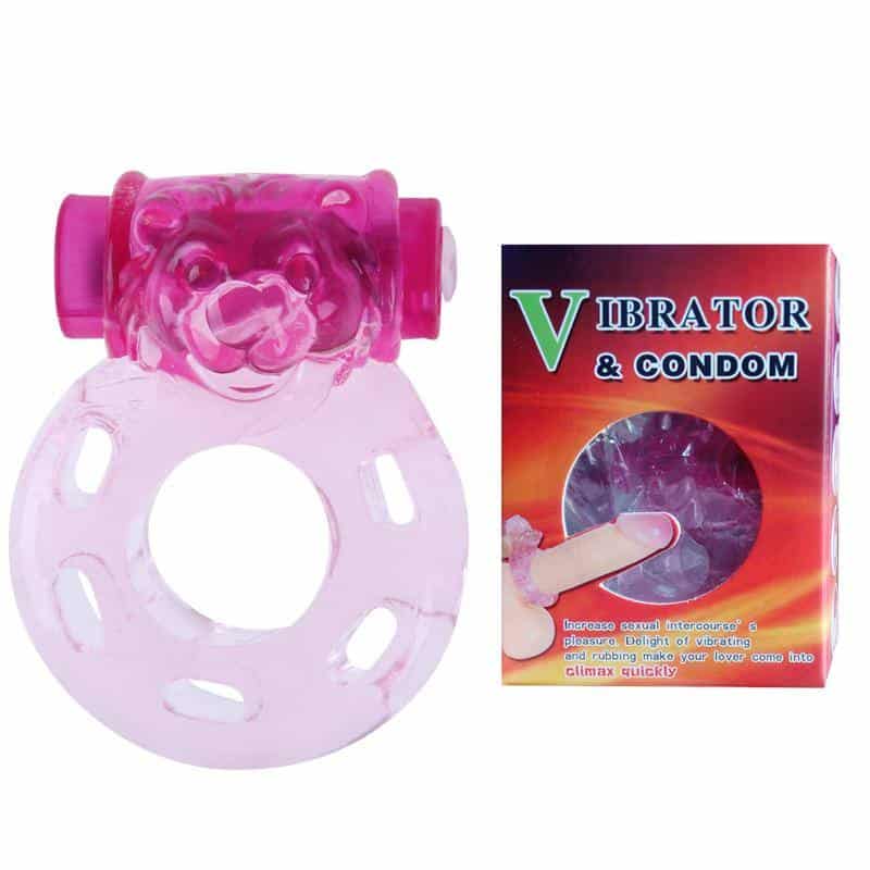 Vibrating Ring Bear Pink Color Vibrating Ring Bear Pink Color