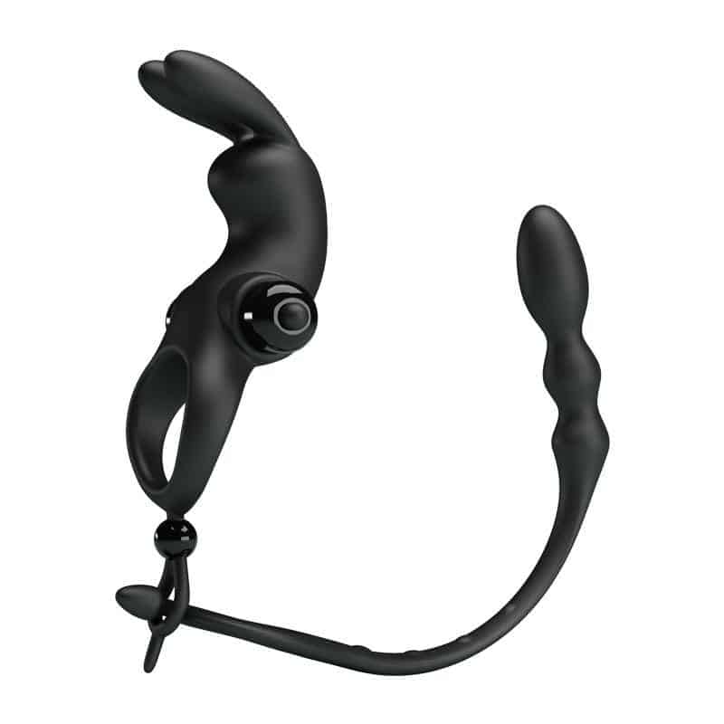 Vibrating Ring with Removable Anal Chain