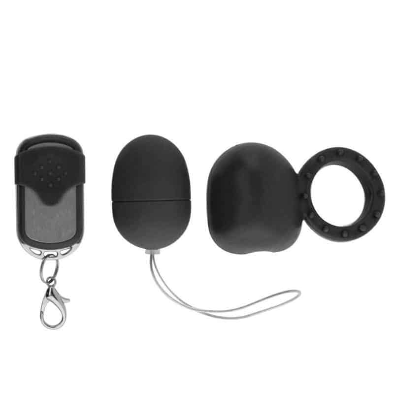 Vibrating Ring with Remote Control Black Vibrating Ring with Remote Control Black