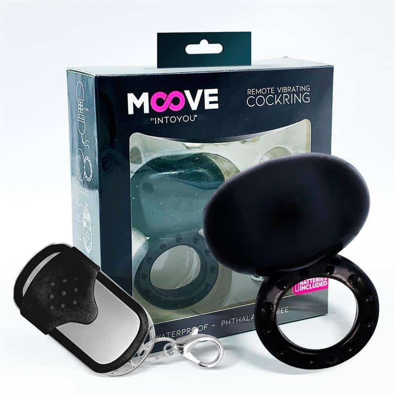 Vibrating Ring with Remote Control Black