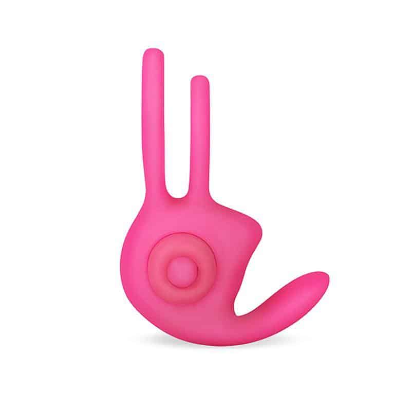 Double Power Clit Duo Pink Vibrating Ring Double Power Clit Duo Pink Vibrating Ring