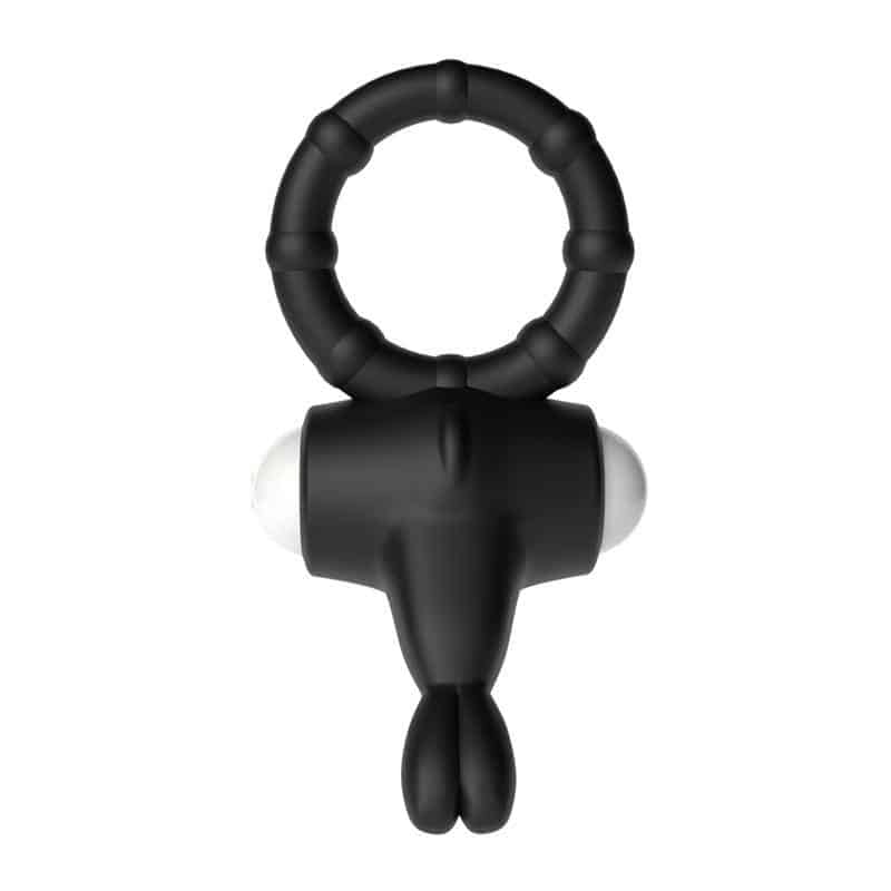 Vibrating Ring Power Clit Black