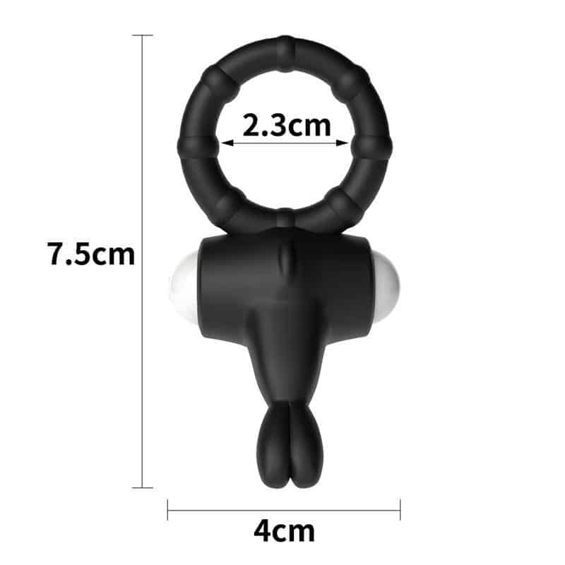 Vibrating Ring Power Clit Black Vibrating Ring Power Clit Black