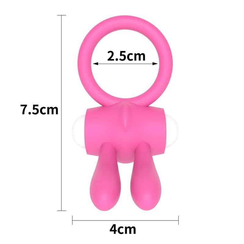 Vibrating Ring Power Clit Pink Vibrating Ring Power Clit Pink
