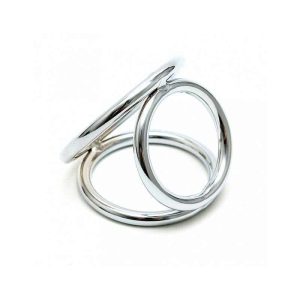 Metallic Triangle Rings for Penis and Testicles