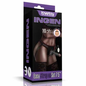 Adjustable Harness with Dildo 10 Functions 7.5