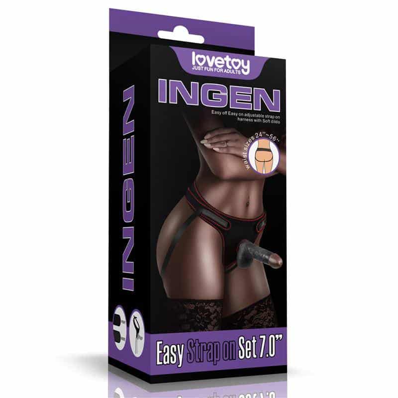 Adjustable Harness with Dildo 7.0