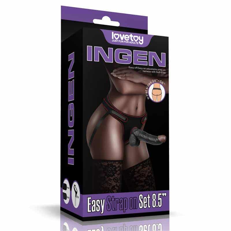 Adjustable Harness with Dildo 8.5
