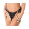 Adjustable Leather Harness with 3 Rings
