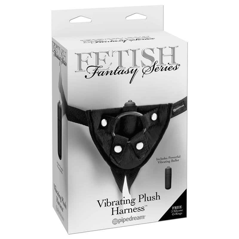 Harness with Vibrating Bullet Black Harness with Vibrating Bullet Black