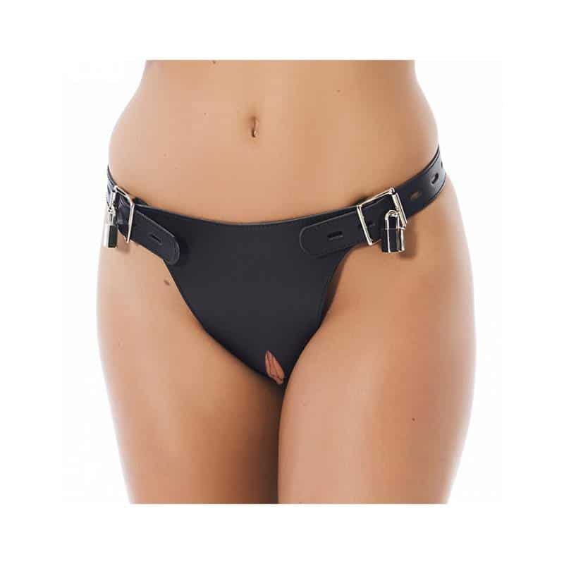 Adjustable Leather Chastity Belt