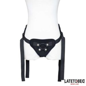 Harness Strap On Lace with Adjustable Silicone Ring