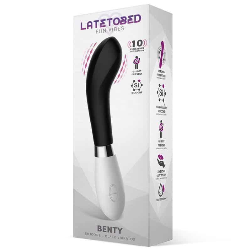 Benty Vibrator Silicone Black Benty Vibrator Silicone Black