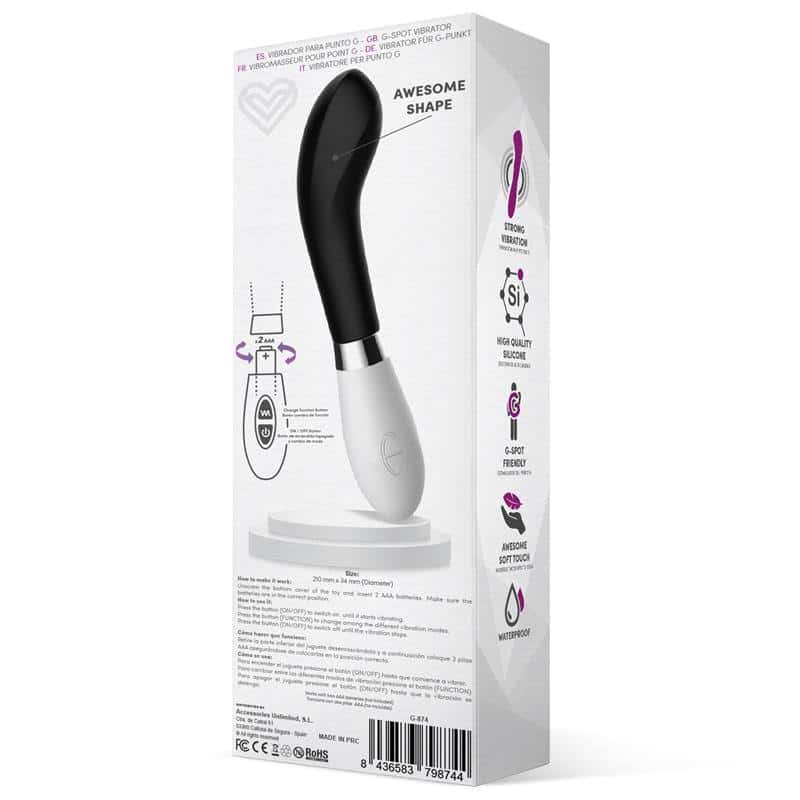 Benty Vibrator Silicone Black Benty Vibrator Silicone Black