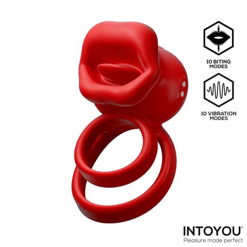 Bittey Vibrating Ring with Biting - Nibbling Bittey Vibrating Ring with Biting - Nibbling
