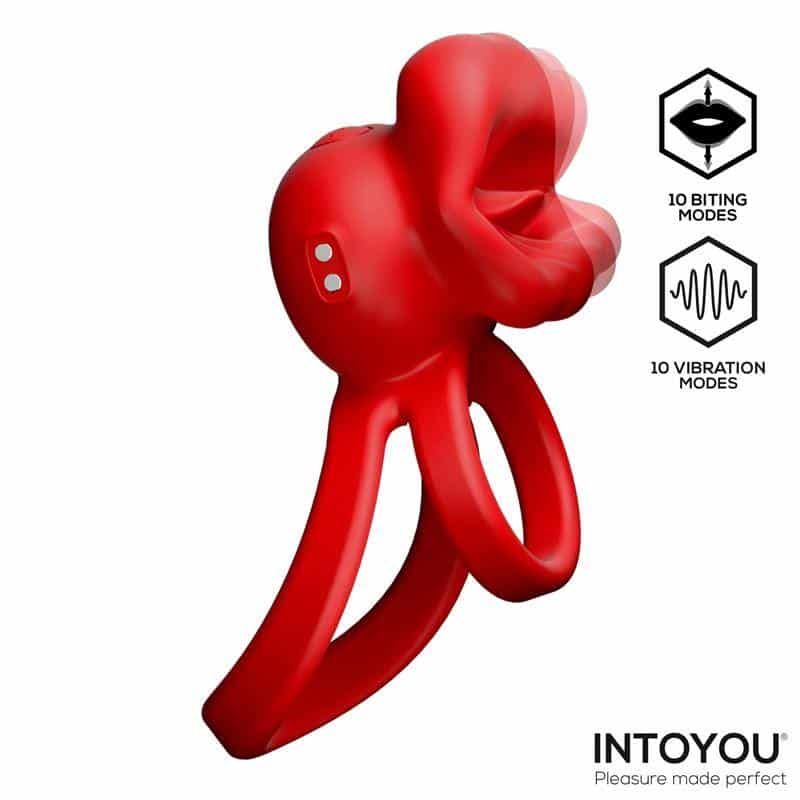 Bittey Vibrating Ring with Biting - Nibbling Bittey Vibrating Ring with Biting - Nibbling