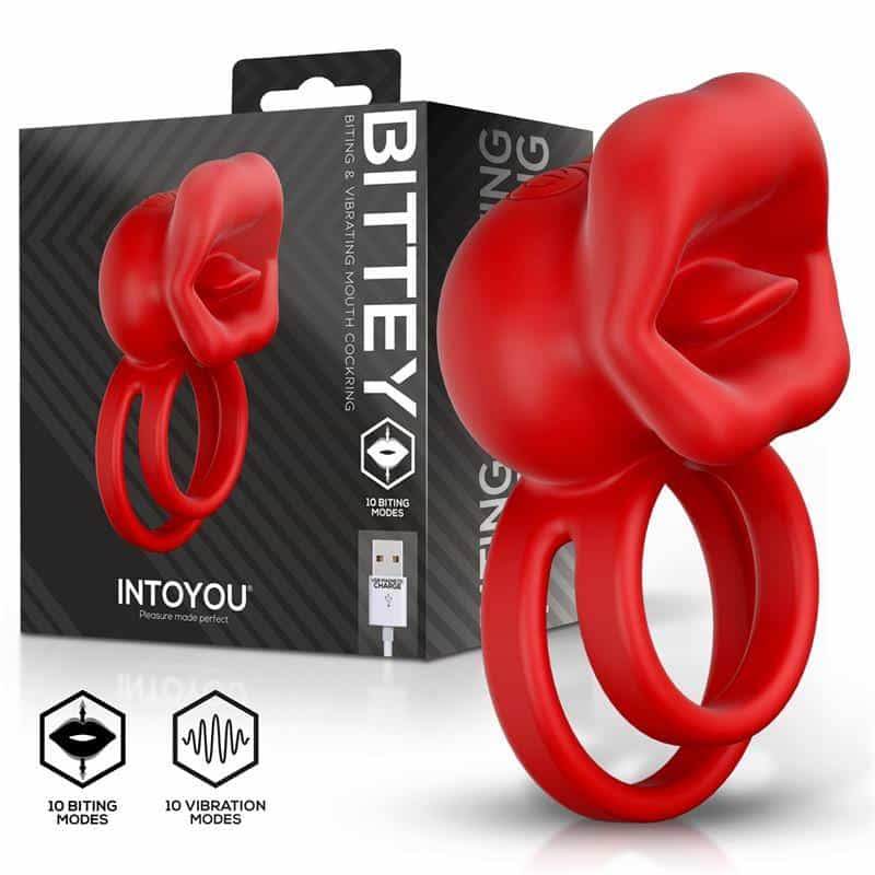 Bittey Vibrating Ring with Biting - Nibbling