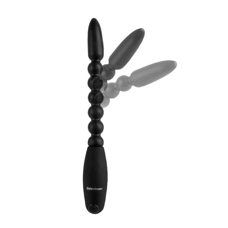 Anal Balls with Vibration Flexa Pleaser Black Anal Balls with Vibration Flexa Pleaser Black