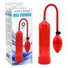 Suction Pump for Penis MAX Version Red