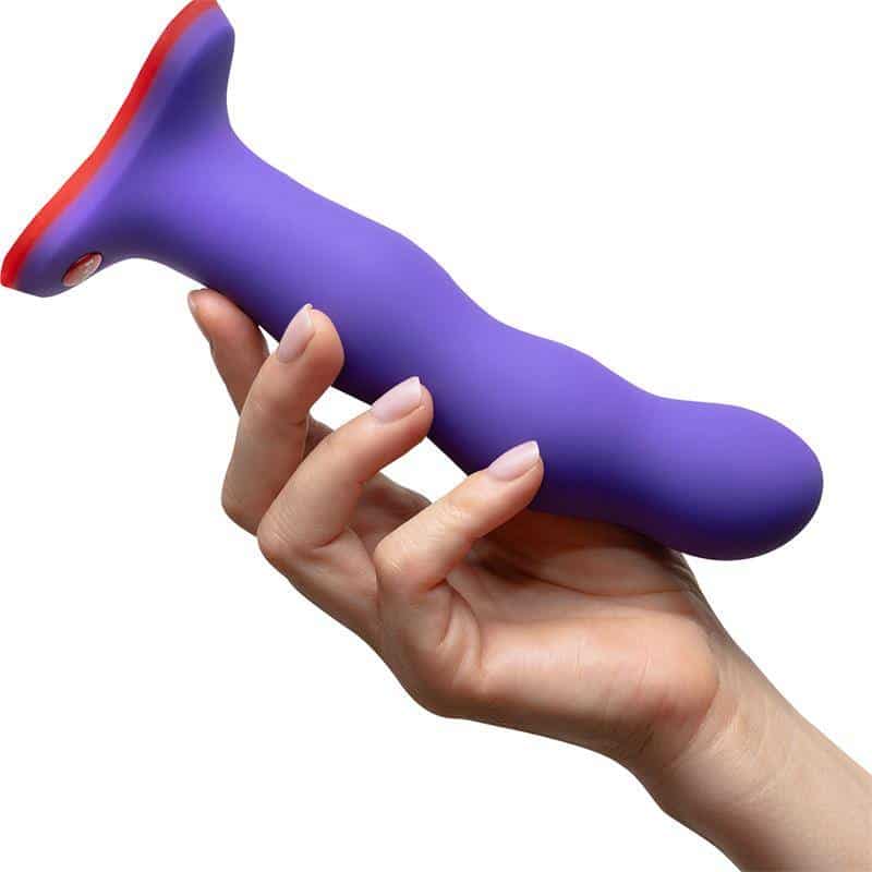 Bouncer Dildo with Internal Balls Flashy Purple Bouncer Dildo with Internal Balls Flashy Purple