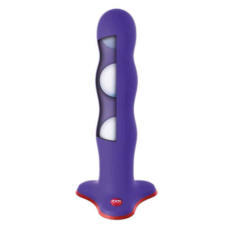 Bouncer Dildo with Internal Balls Flashy Purple Bouncer Dildo with Internal Balls Flashy Purple