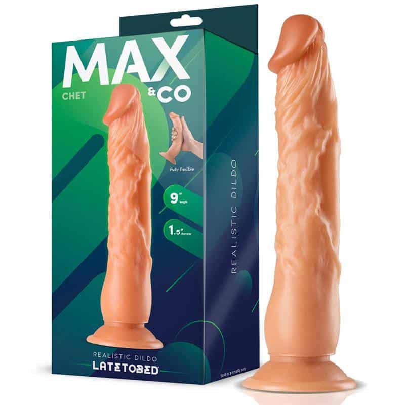 Chet Realistic Dildo Natural 9 - 23 cm