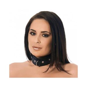 Leather Necklace with Large Ring