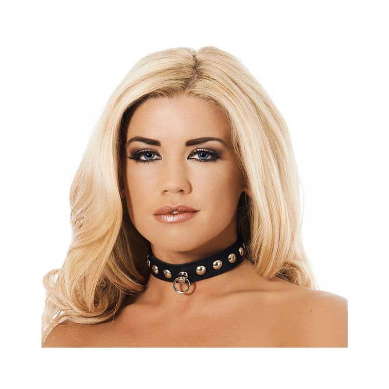 Leather Studded Collar