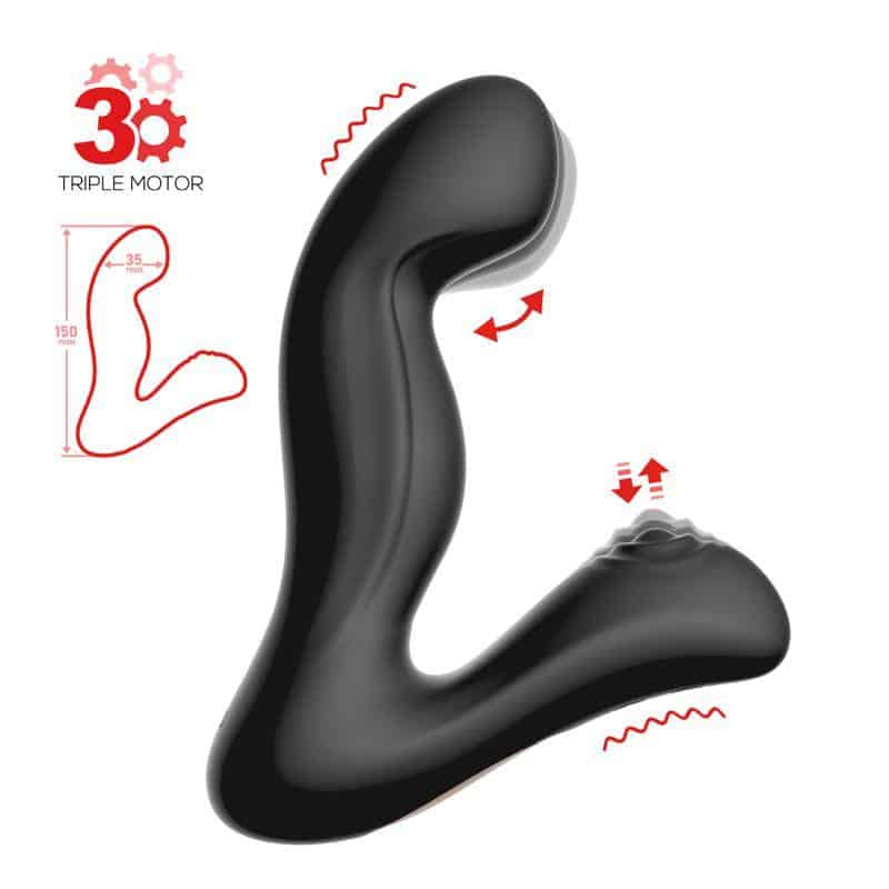Convo Prostate Stimulator with Tapping and Finger Wiggle Function Convo Prostate Stimulator with Tapping and Finger Wiggle Function