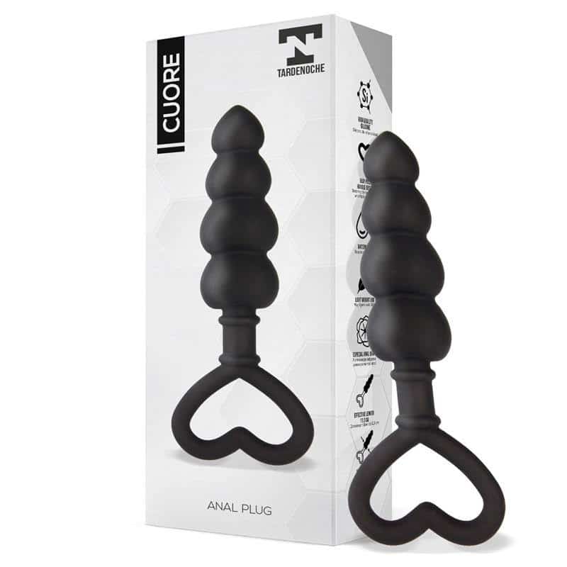 Cuore Plug Anal Silicone Black