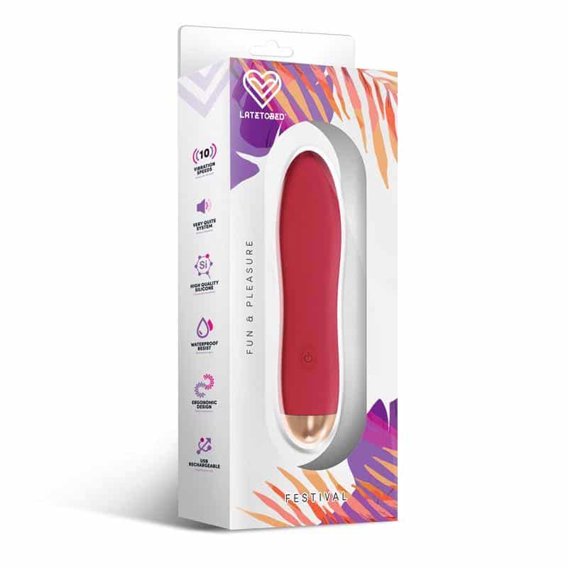 Dawel Stimulator 10 Speeds Rust Red Dawel Stimulator 10 Speeds Rust Red