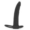 Anal Dildo with Double Black Ring