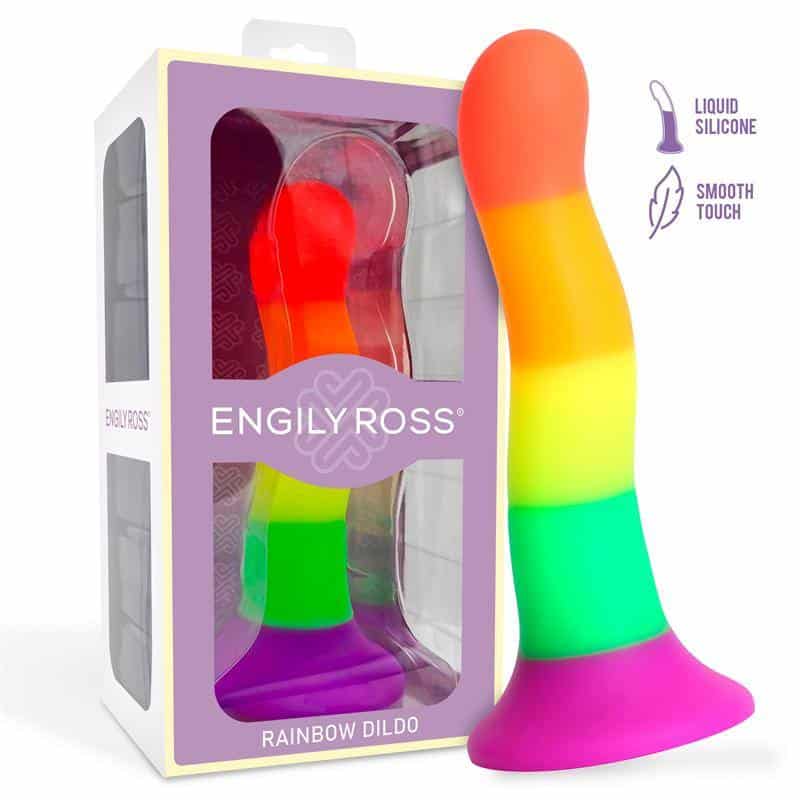 Rainbow Color Dildo LGBT 18 cm
