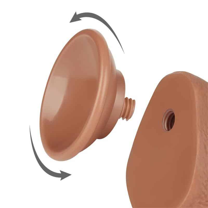 Dildo with Retractable Skin 7.5 Bronzed Dildo with Retractable Skin 7.5 Bronzed