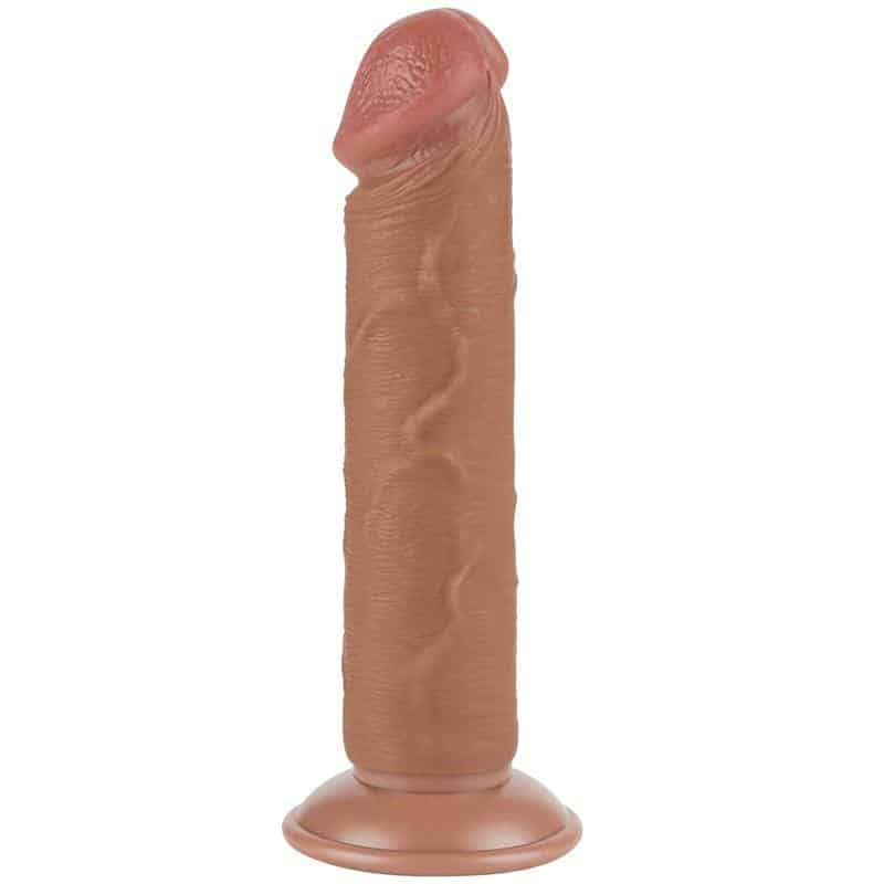 Dildo with Retractable Skin 8 Tanned Dildo with Retractable Skin 8 Tanned