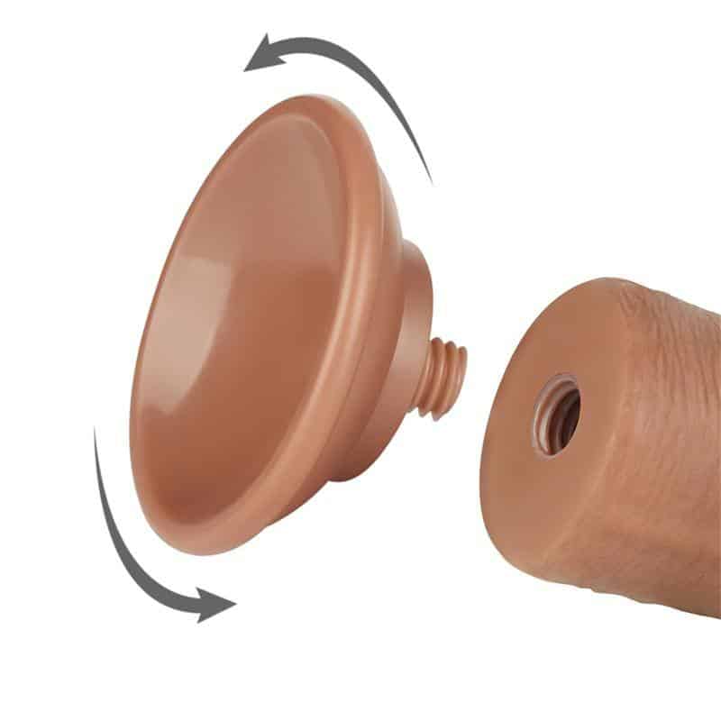 Dildo with Retractable Skin 8 Tanned Dildo with Retractable Skin 8 Tanned
