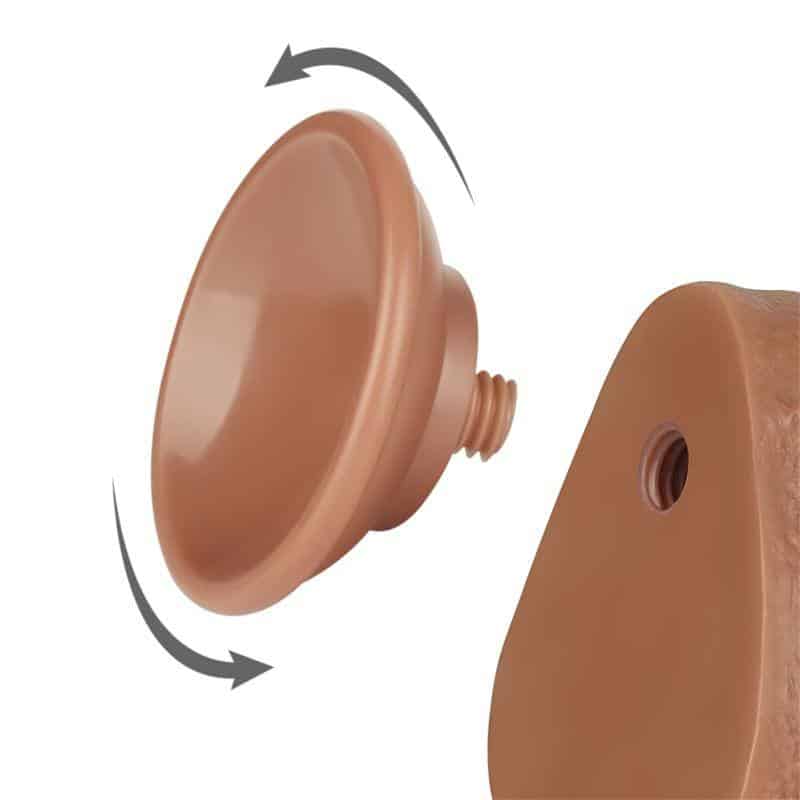 Dildo with Retractable Skin 8.5 Bronzed Dildo with Retractable Skin 8.5 Bronzed