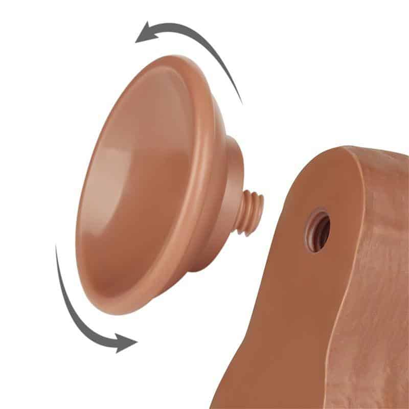 Dildo with Retractable Skin 8.5 Bronzed Dildo with Retractable Skin 8.5 Bronzed
