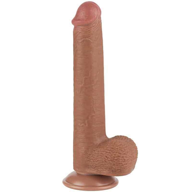 Dildo with Retractable Skin 9 Tanned Dildo with Retractable Skin 9 Tanned