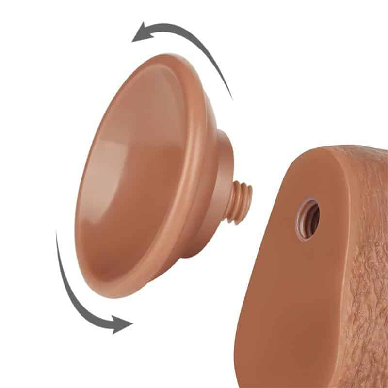 Dildo with Retractable Skin 9 Tanned Dildo with Retractable Skin 9 Tanned