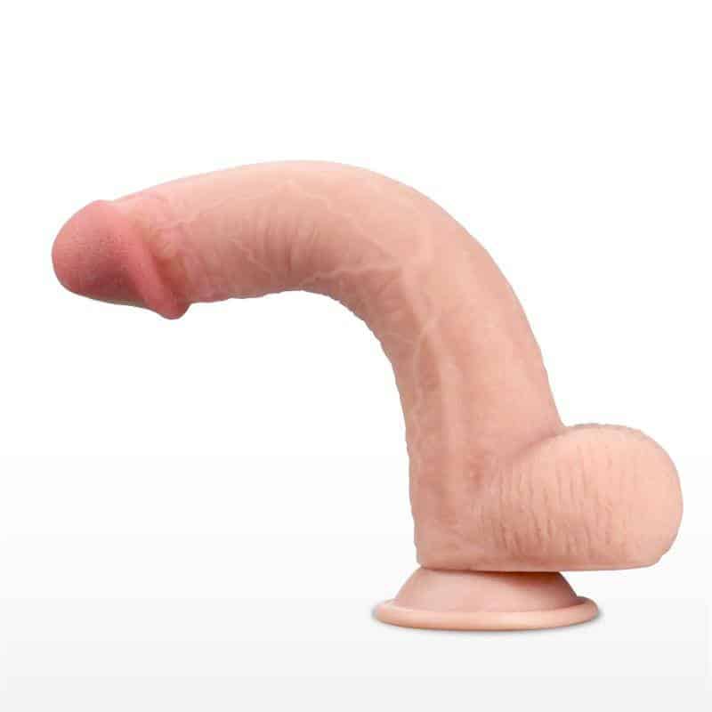 Dildo with Retractable Skin 9 Natural Dildo with Retractable Skin 9 Natural
