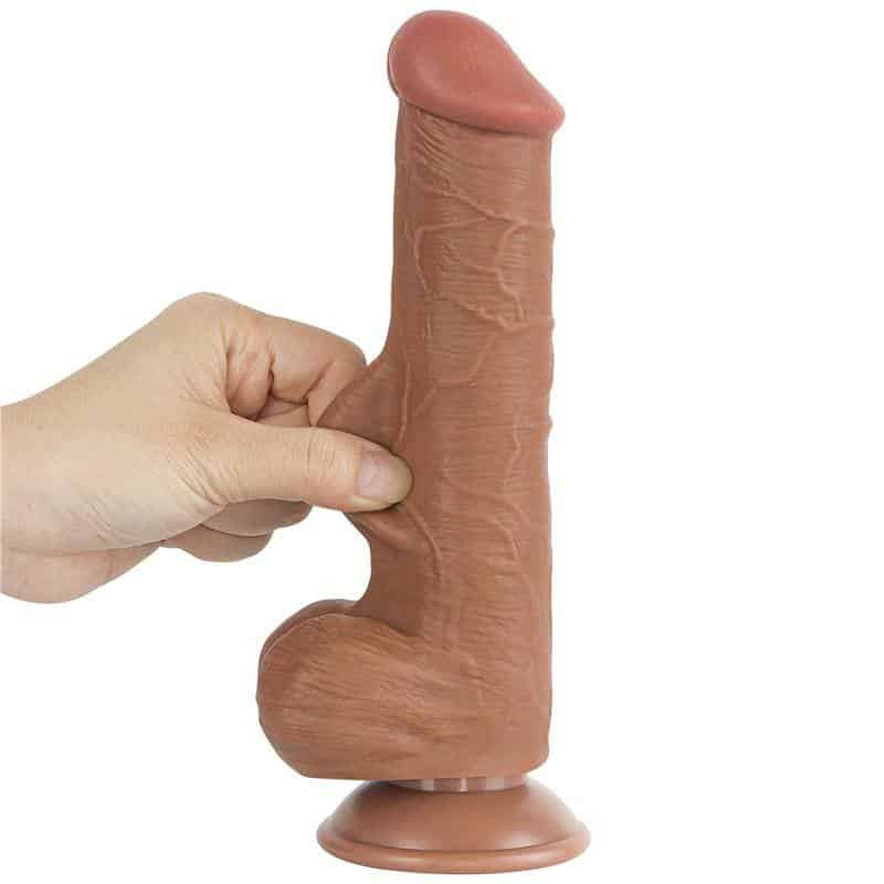 Retractable Skin Dildo 8 Tanned Retractable Skin Dildo 8 Tanned