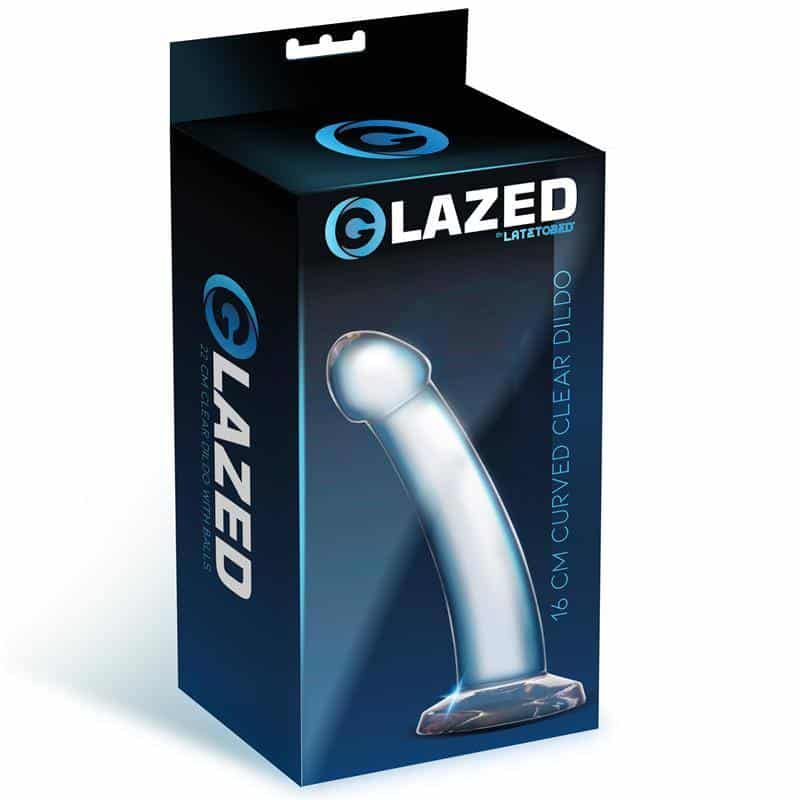 Curved Dildo Crystal Material 16 cm Curved Dildo Crystal Material 16 cm